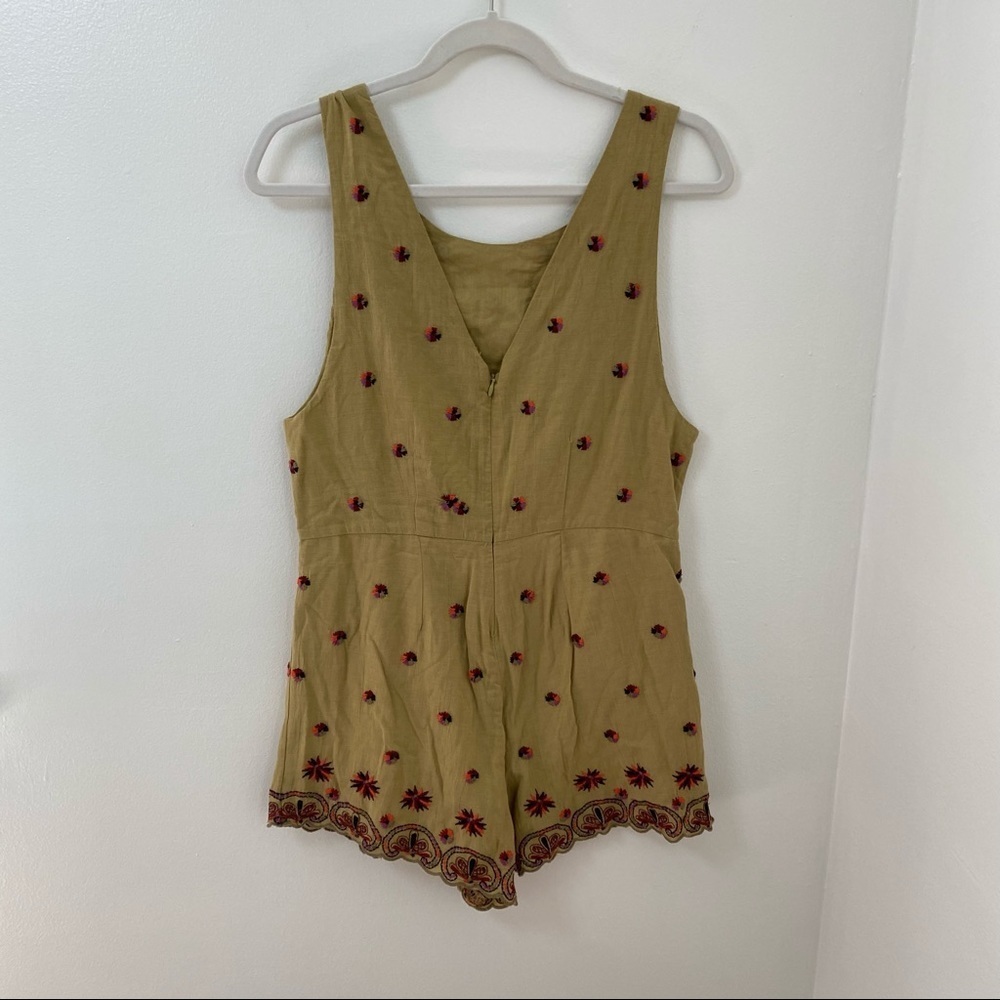 Free People Margarita Embroidered Romper 4 - Picture 6 of 7